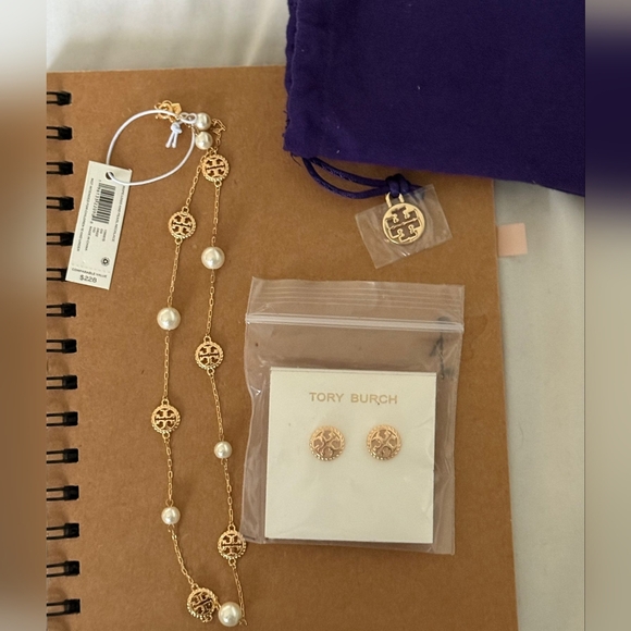 Tory Burch Necklace & Earrings - Picture 6 of 7